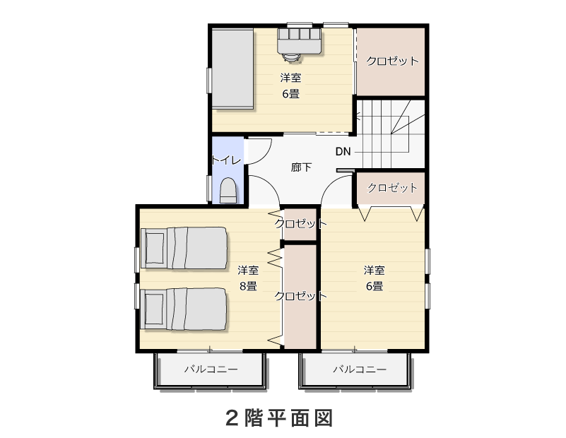 2階平面図