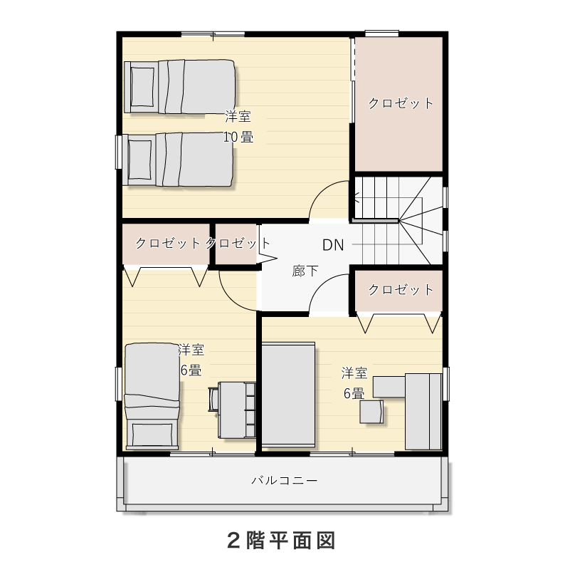 2階平面図