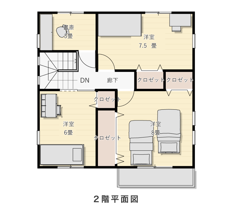 2階平面図