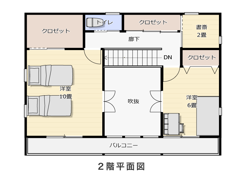 2階平面図