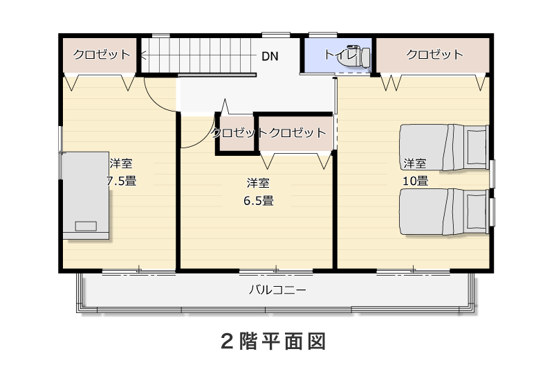 2階平面図
