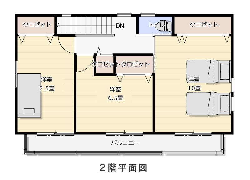 2階平面図