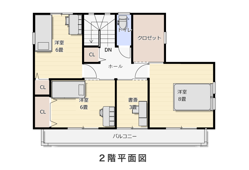 2階平面図