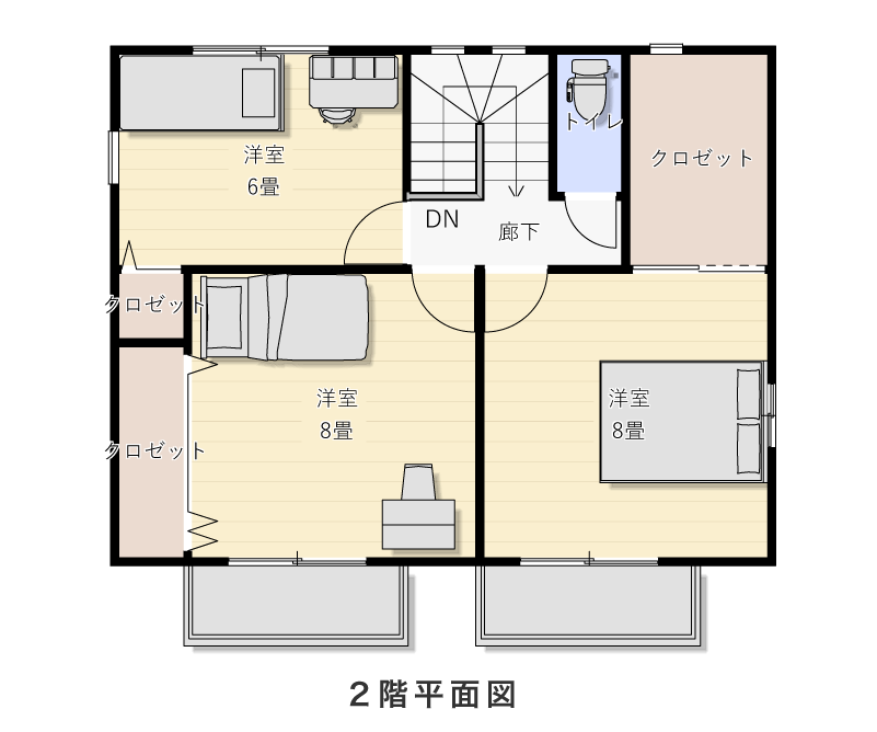 2階平面図