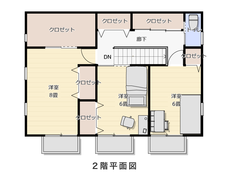 2階平面図