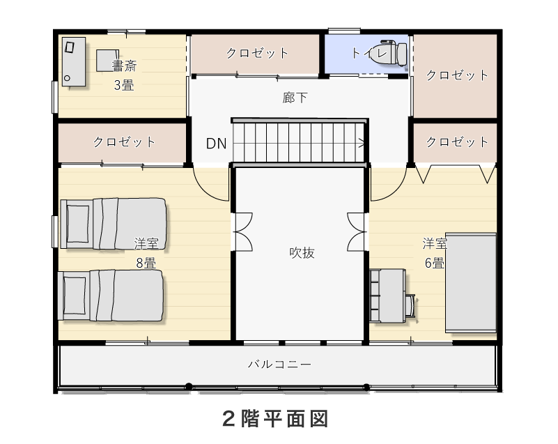 2階平面図