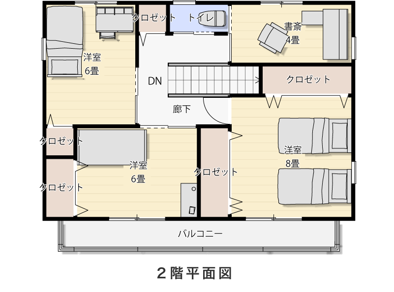 2階平面図