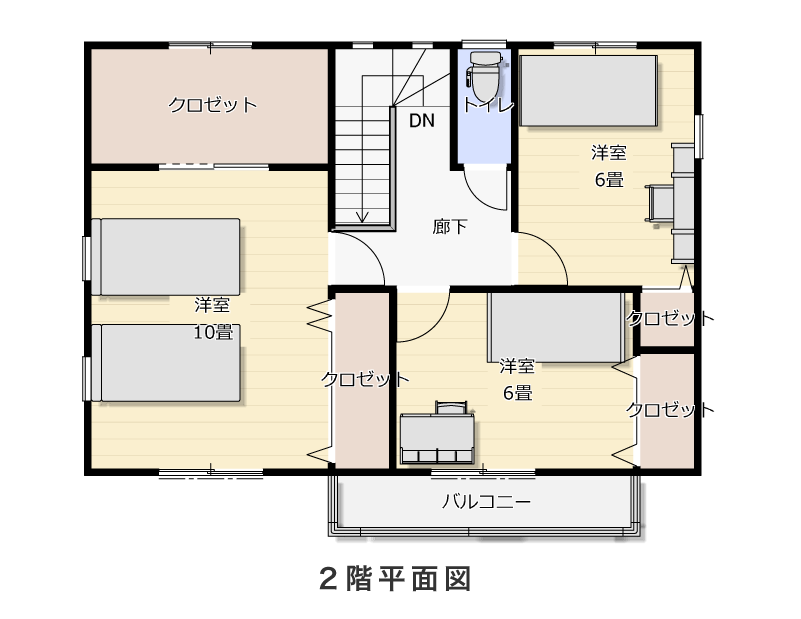 2階平面図