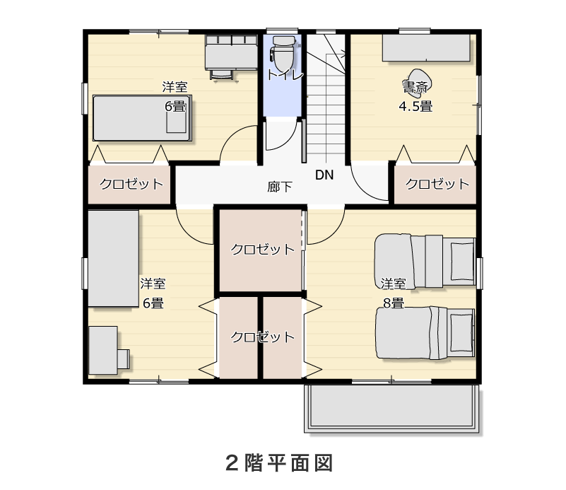 2階平面図