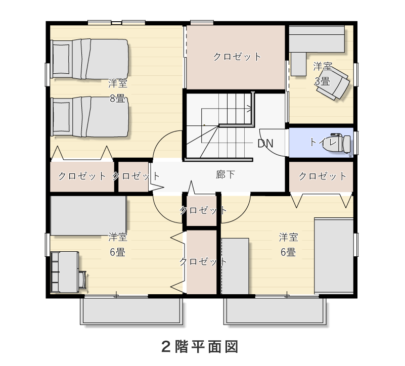 2階平面図