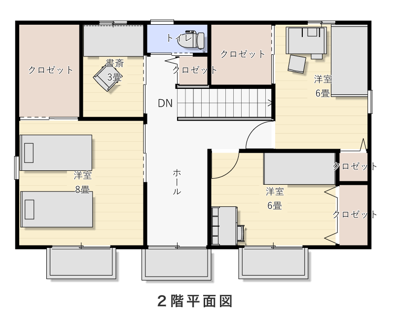 2階平面図