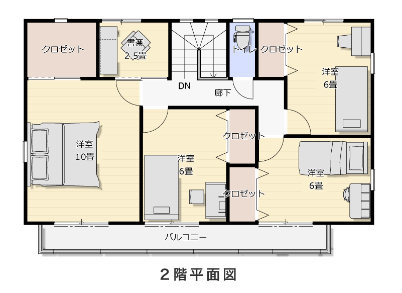2階平面図
