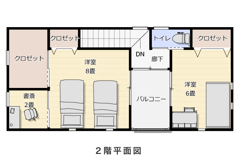 2階平面図