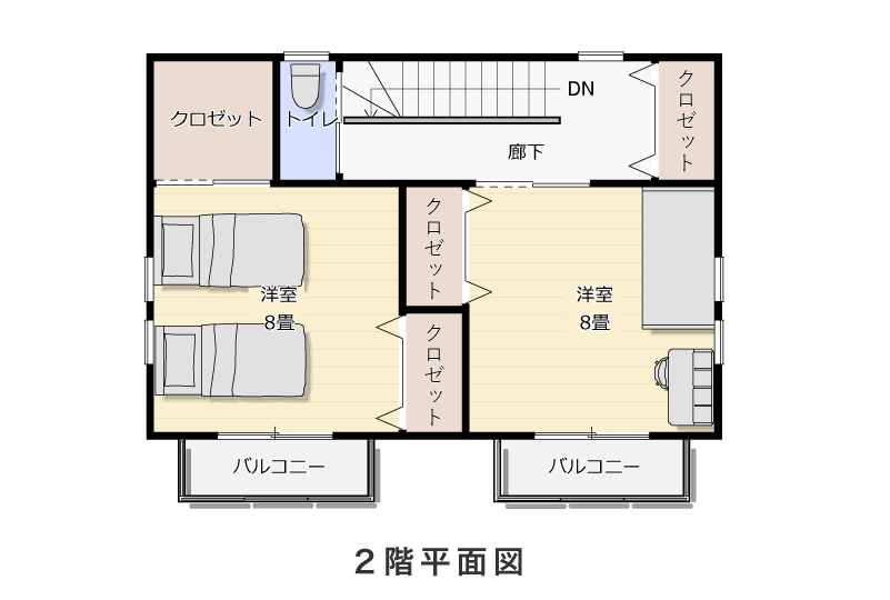 2階平面図
