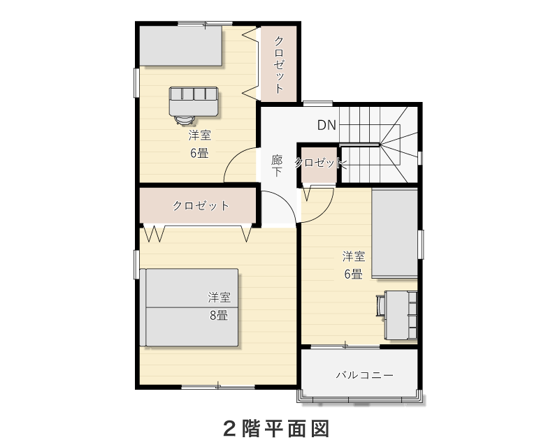 2階平面図