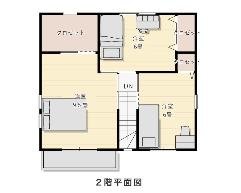 2階平面図
