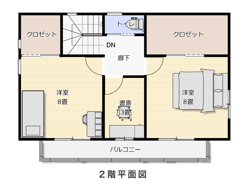 2階平面図