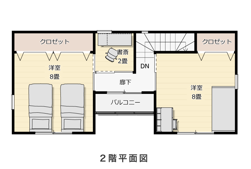 2階平面図