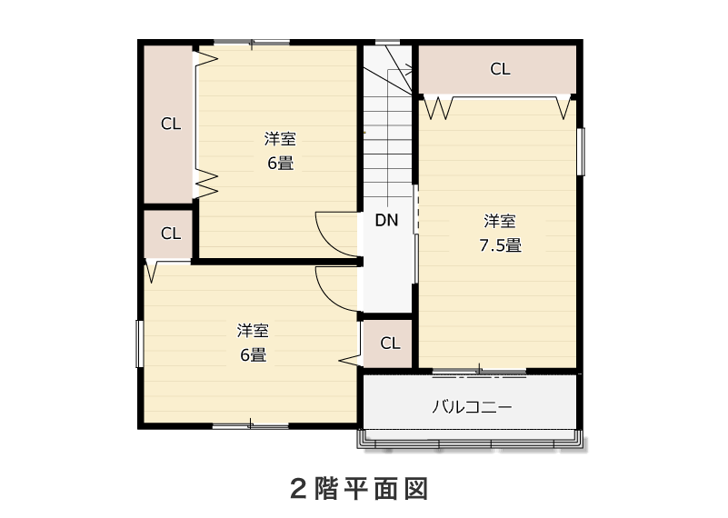 2階平面図