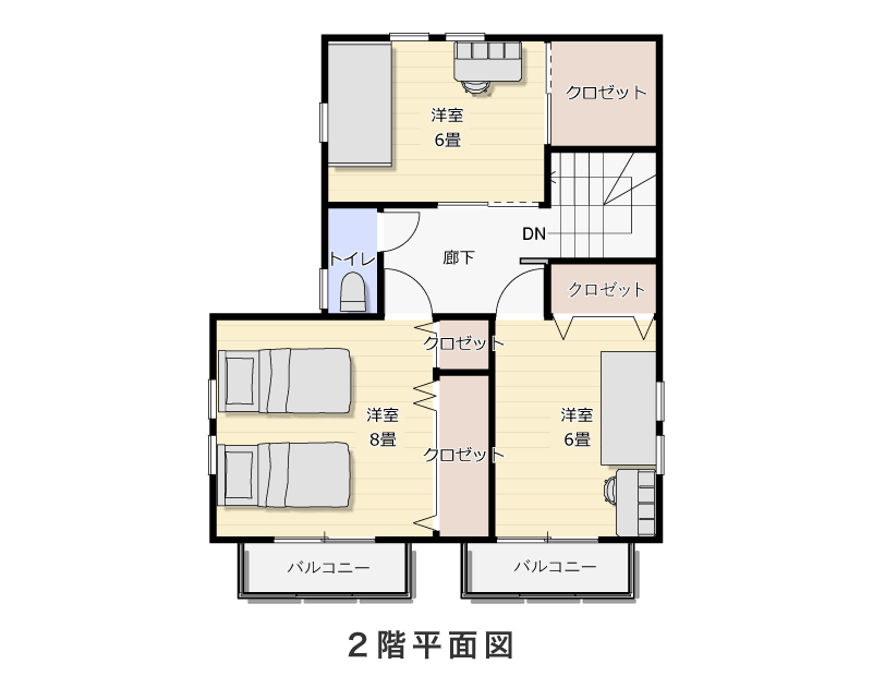 2階平面図