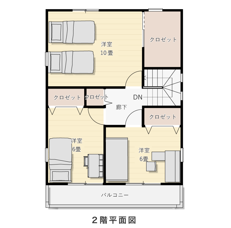 2階平面図