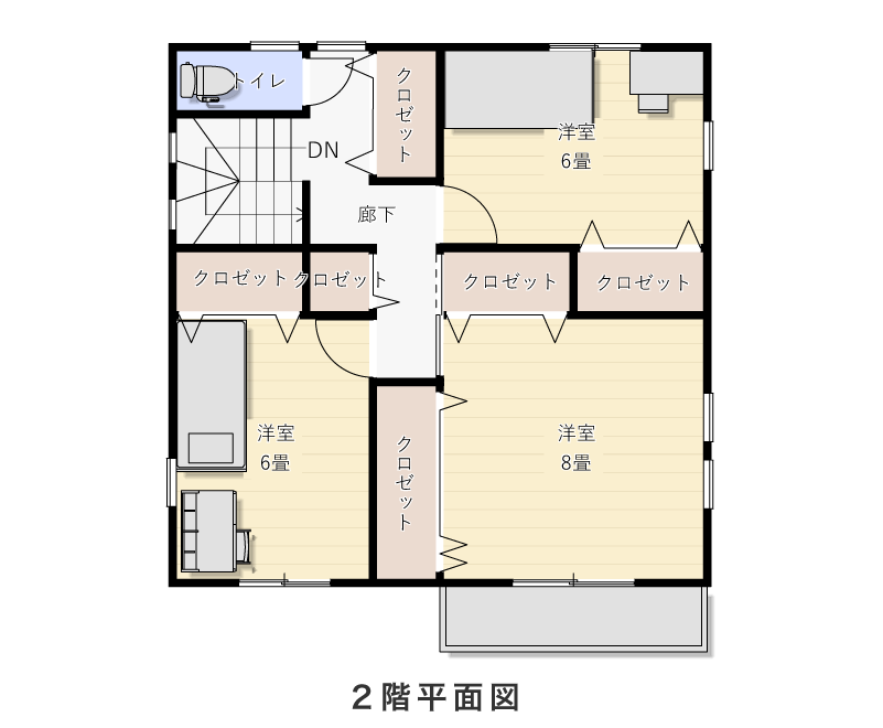 2階平面図