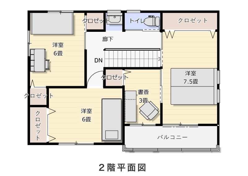 2階平面図