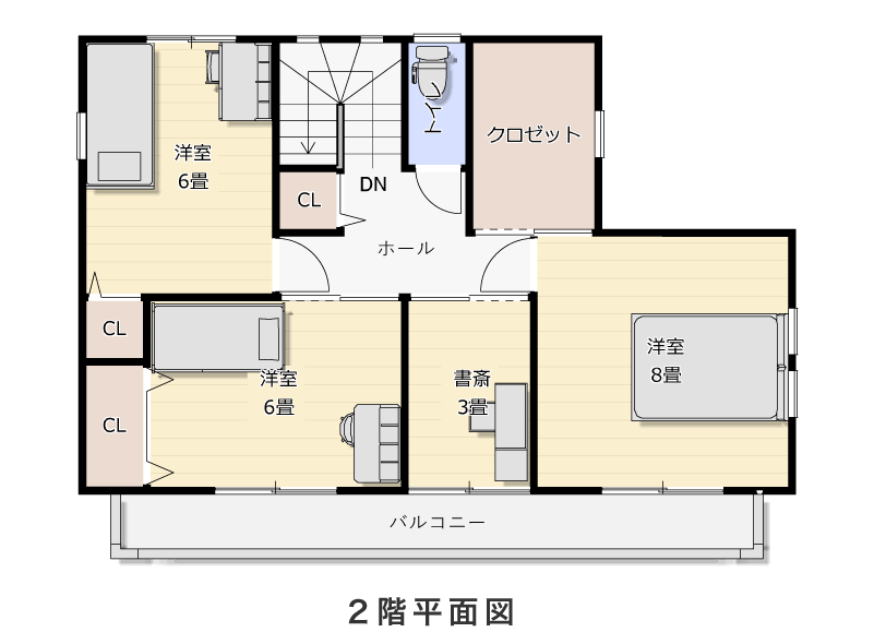 2階平面図