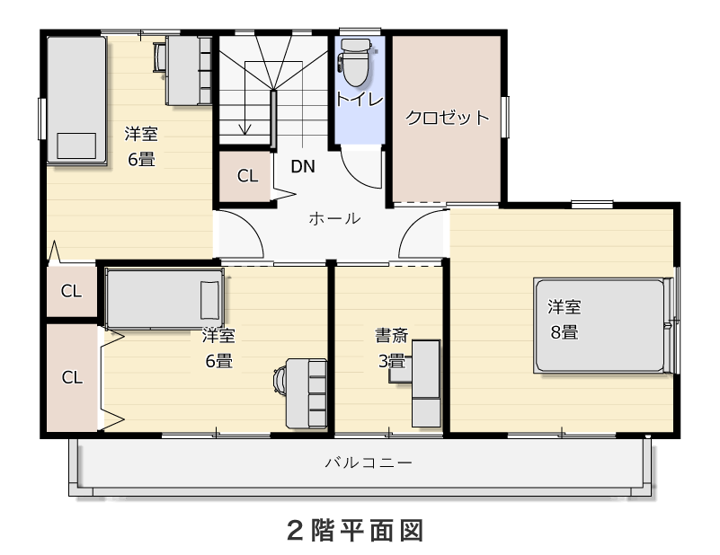 2階平面図