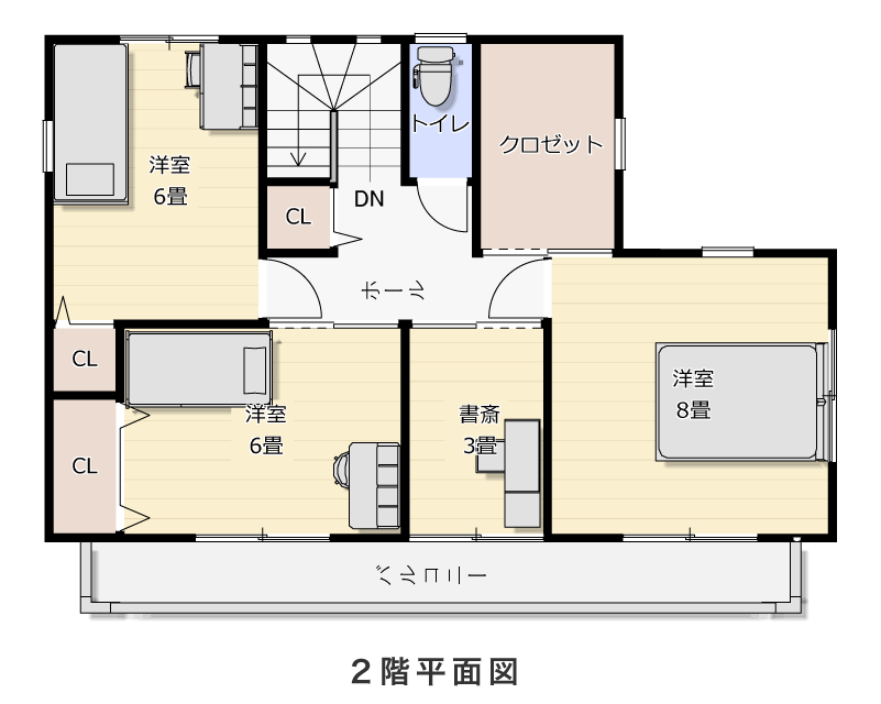 2階平面図