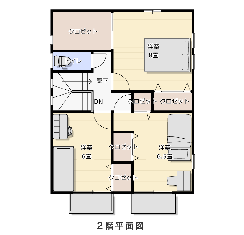 2階平面図