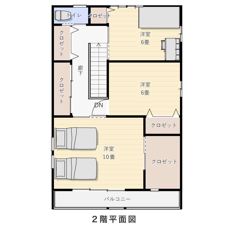 2階平面図