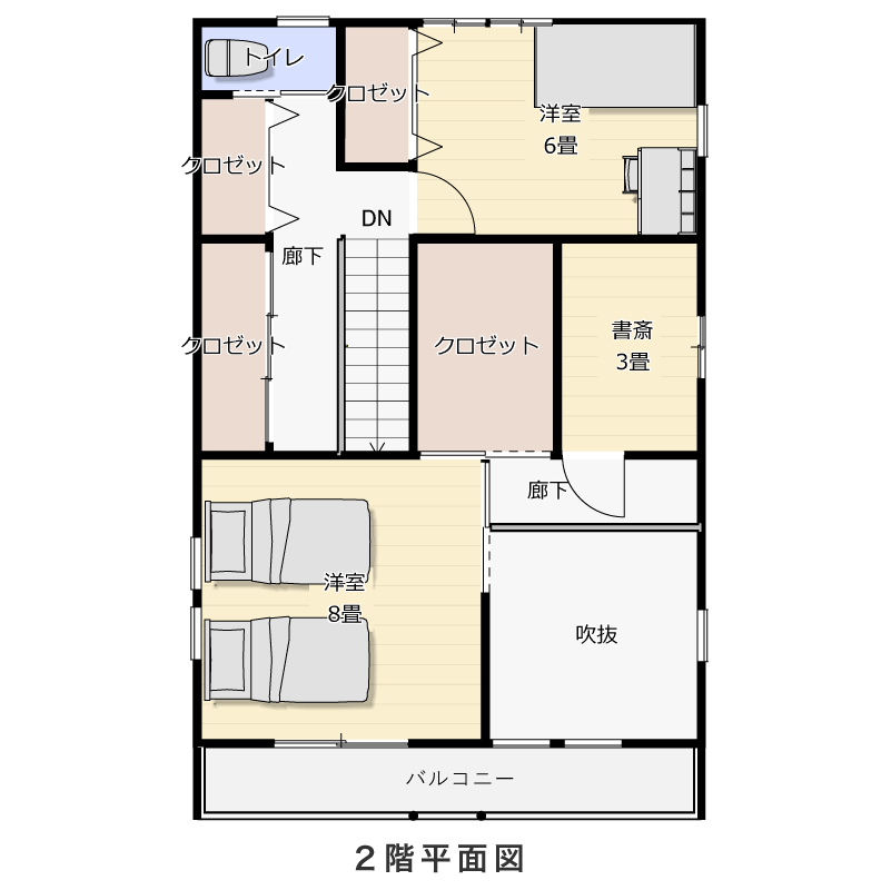 2階平面図