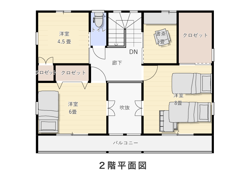 2階平面図