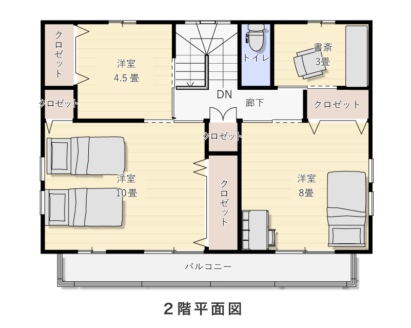 2階平面図