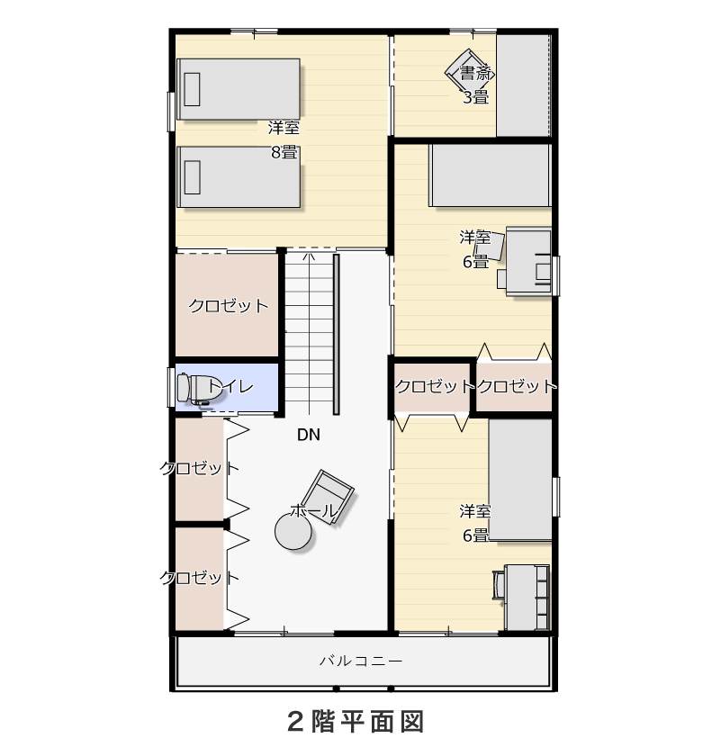 2階平面図