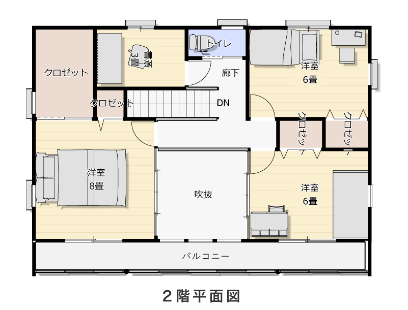 2階平面図