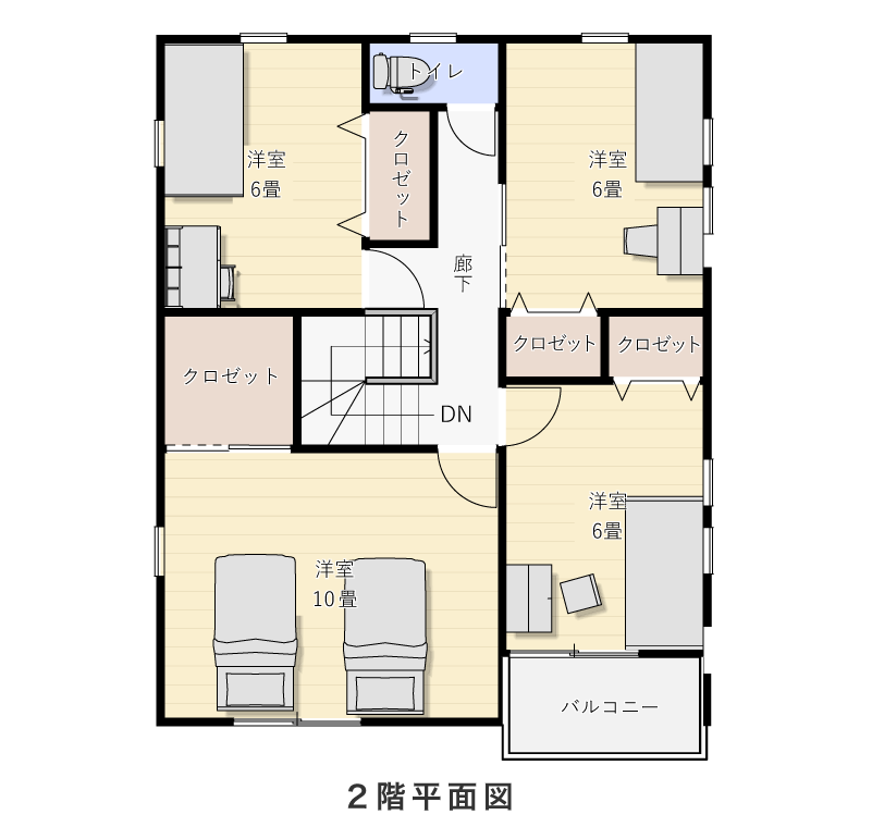 2階平面図