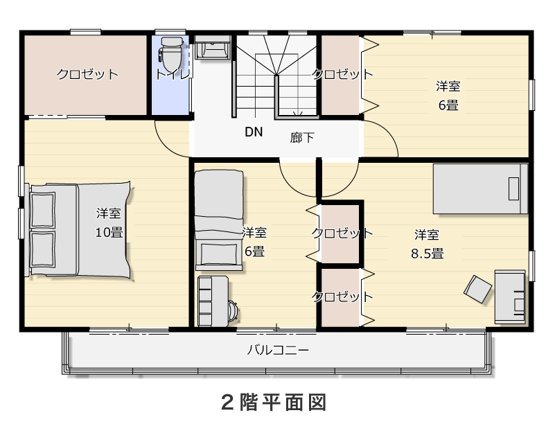 2階平面図