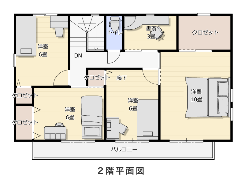 2階平面図