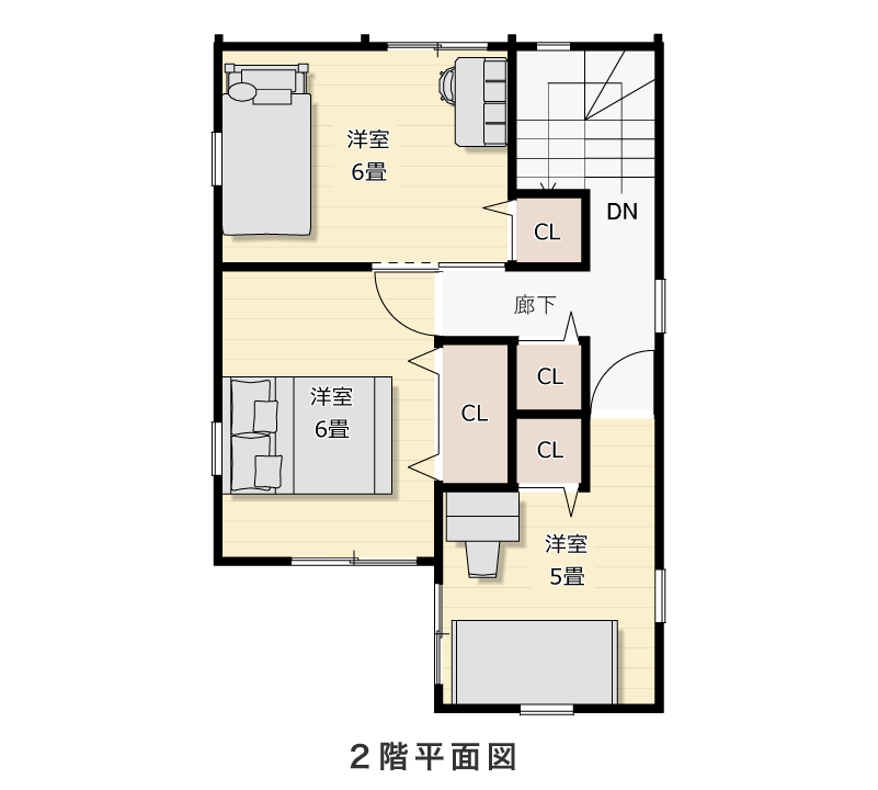 2階平面図