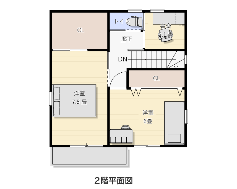 2階平面図