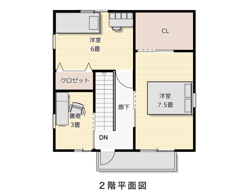 2階平面図