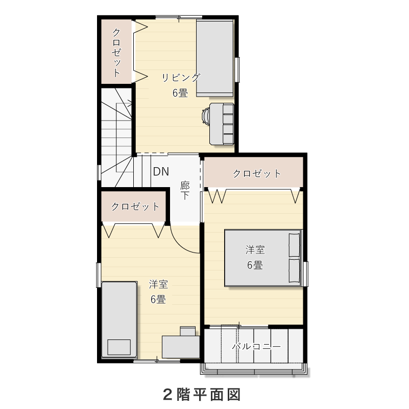 2階平面図