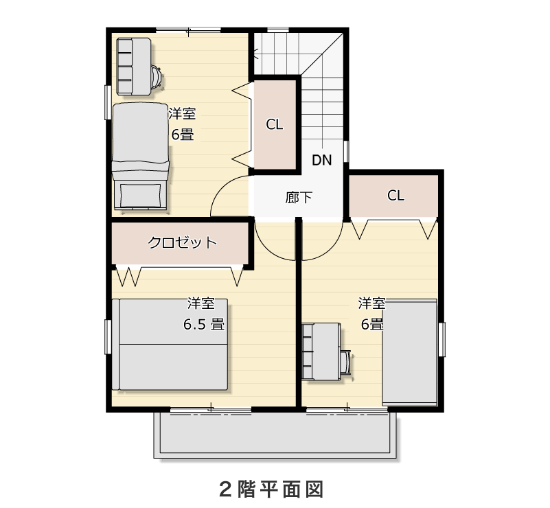 2階平面図