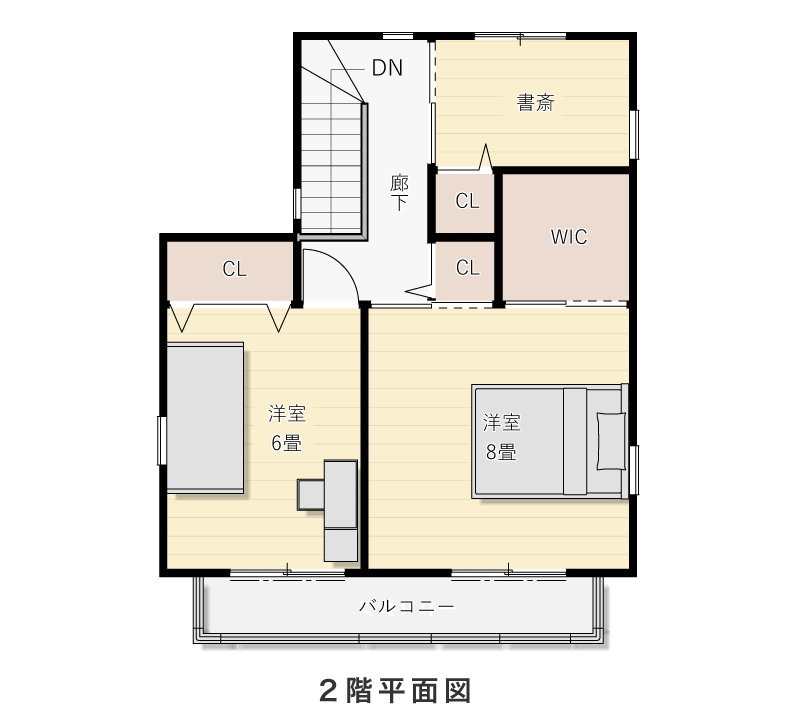 2階平面図