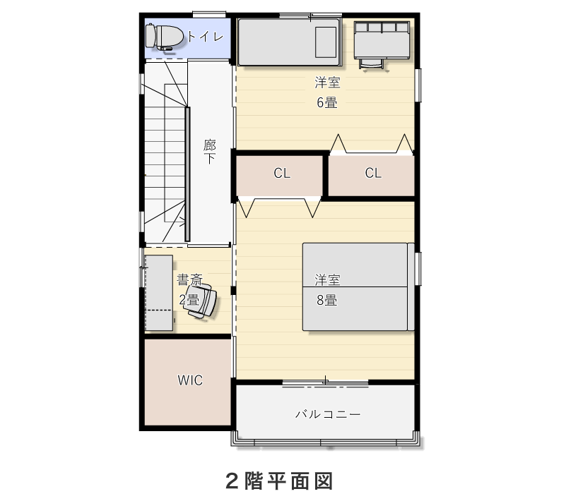 2階平面図