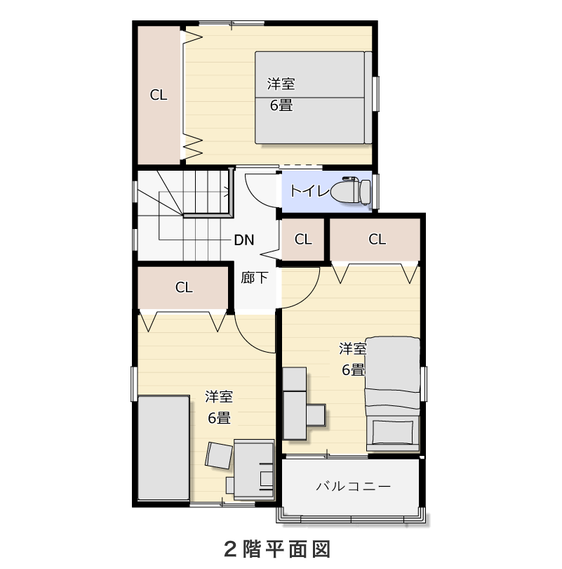 2階平面図