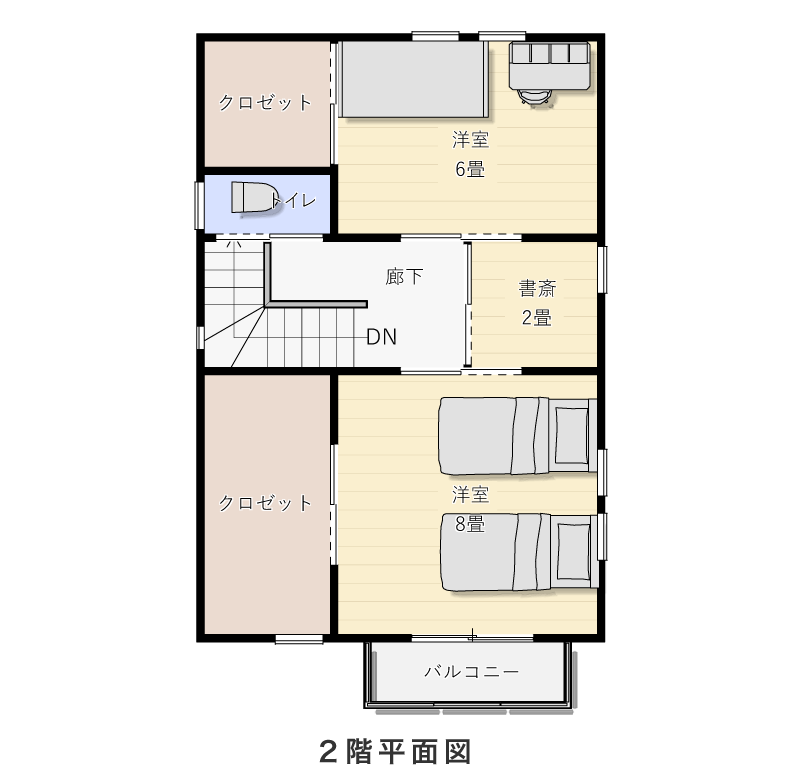 2階平面図