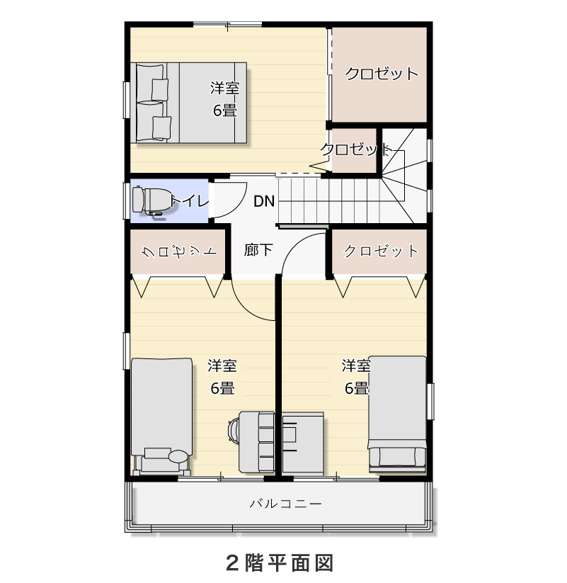 2階平面図